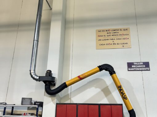 BRAZO ARTICULADO DE 4 M. PARA CAPTAR HUMOS DE SOLDADURA