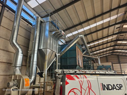 EQUIPO DE FILTRACIÓN MODELO F100 CON VENTILADOR DE 22KW